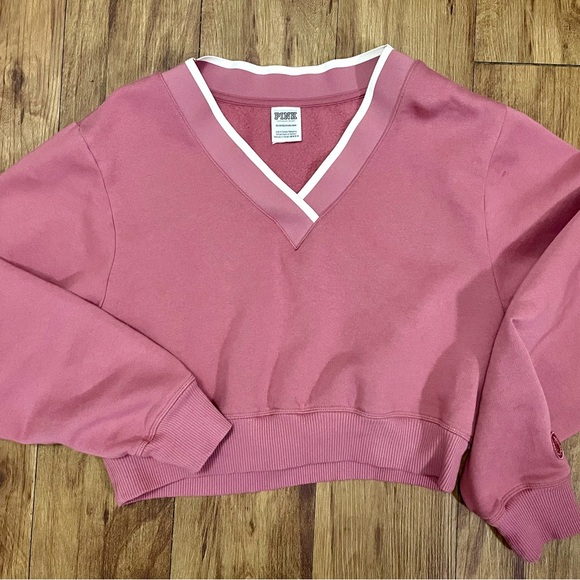 PINK Victoria's Secret Tops - PINK cropped crewneck. New without tags.